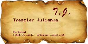 Treszler Julianna névjegykártya